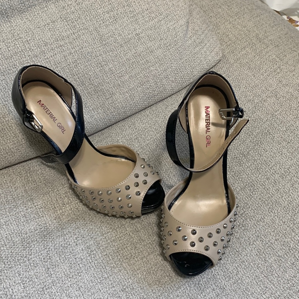 Studded stilettos open front worn a couple of times